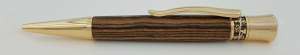 Merlin Pen in Bocote with Gold fittings